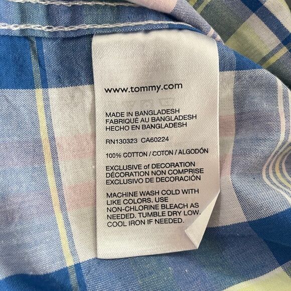 Tommy Hilfiger Toddler Boy Flannel Button Up Shirt - Size: 4 - Picture 5 of 5